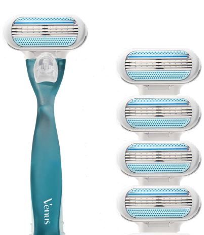 Photo 1 of Venus Smooth 3-Blade Women's Razor with 5 Razor Blade Refills and Shower