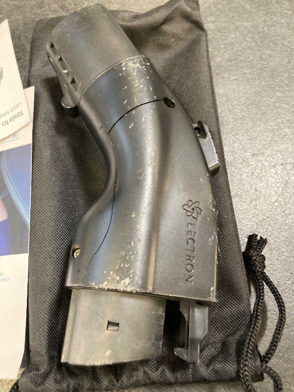 Photo 1 of Lectron Tesla to J1772 EV Charging Adapter – NACS Converter, 48 Amp & 240V, Compatible with Tesla High Powered Connectors, Destination Chargers & Mobile Connectors for J1772 Electric Vehicles (Black)