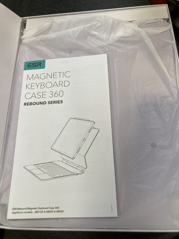 Photo 1 of [Upgraded] ESR iPad Pro 13 Inch Case with Keyboard (M5/M4, 2025/2024), iPad Pro 13 Keyboard Case with Magnetic Stand, Portrait/Raised Modes for iPad Pro 13, Removable, Rebound 360 Series, Pirple