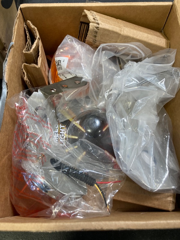 Photo 1 of Foruly 2-Pack Truck Mirror Mounting Bracket with Amber LED Watermelon Lights - Compatible for Peterbilt Kenworth Freightliner