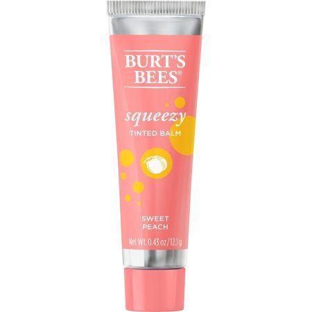 Photo 1 of Burts Bees, Squeezy Sweet Peach Tinted Balm, 0.43 Oz (Case of 3)