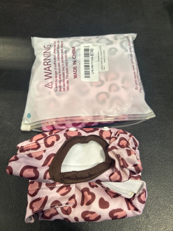 Photo 1 of CuteBone Dog Diapers Female Washable Small Medium Large 3 Pack Reusable Doggie Diapers Puppy Period Pants for Doggy Heat Cycle Peeing