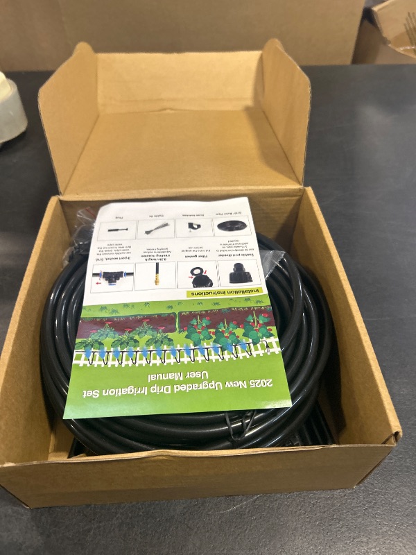 Photo 1 of 60 Ft Drip Irrigation System for Garden - Drip Irrigation Kit with 19 360°Adjustable Copper Nozzles Hose, Automatic Atomizing Plant Watering Sprinkler System for Yard, Lawn, Greenhouse, Potted