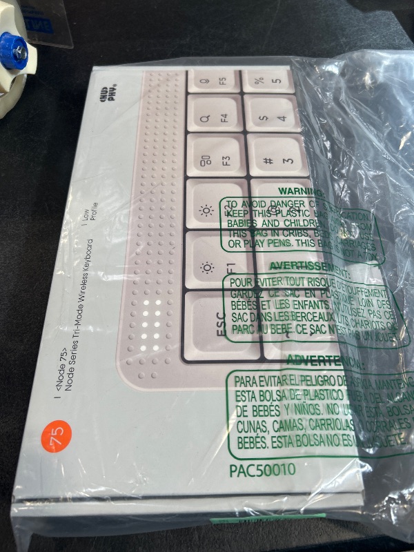 Photo 1 of nuphy Node75 Wireless Mechanical Keyboard, 75% Hot Swappable Custom Low Profile Keyboard, 84 Keys Computer Gaming Keyboards, Supports Touch Gestures, PBT Keycaps, RGB Backlit, Bluetooth/2.4GHz/USB-C