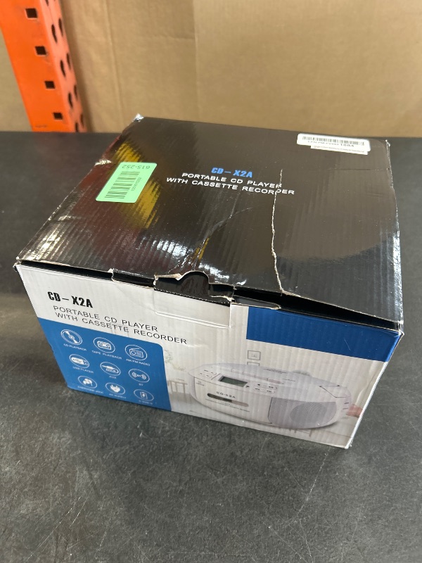 Photo 1 of Greadio CD Player Boombox Cassette Player Combo with Bluetooth,AM/FM Radio,Stereo Sound with Remote Control,AUX/USB Drive,Tape Recording,AC/DC Powered,Headphone Jack,LCD Display for Home,Kids,Gift