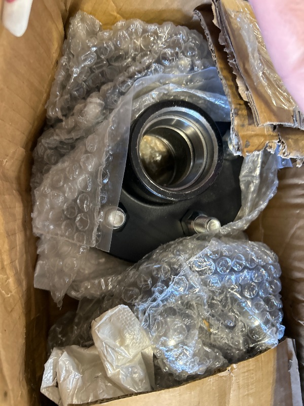 Photo 1 of iBroPrat 2 Sets 3500lb Trailer Hub Kit 5 Bolt 4.5, Trailer Axle Kit for 3500 lb 5 Lug Diameter 6.34" Trailer Hub with L44649(I.D 1-1/16'') L68149(I.D 1-3/8'') Bearing Extra Dust Cap and Rubber Plug