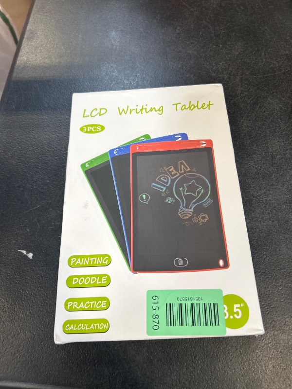 Photo 1 of 3 Pack LCD Writing Tablet for Kids, 8.5 Inch Colorful Doodle Board Drawing Tablet, Educational Learning Toys Birthday Gifts for Kids Age 3 4 5 6 7 8