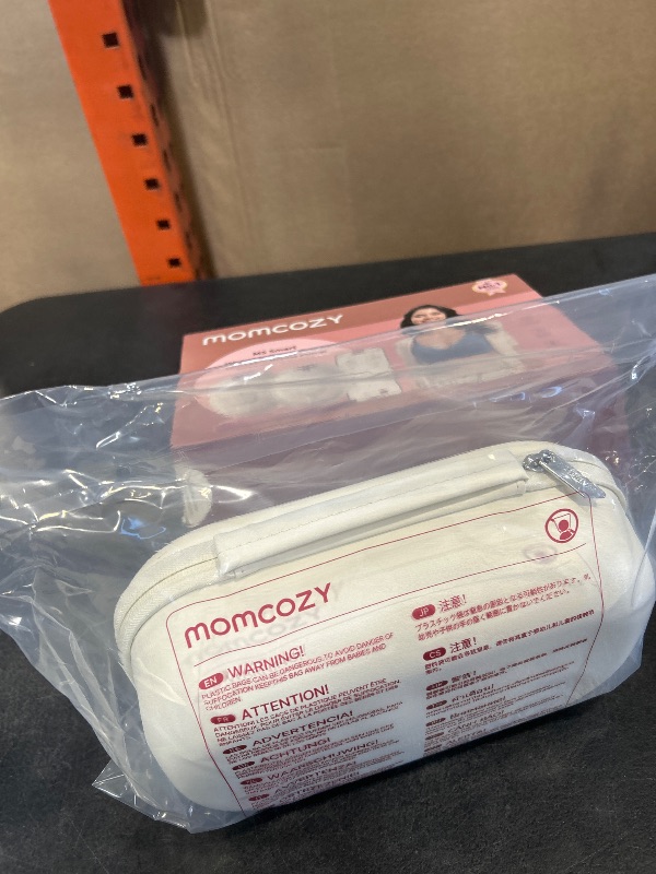 Photo 1 of Momcozy M5 Smart APP Controlled Wearable Breast Pump, Hands-Free Wireless Electric Pump, 3 Modes 9 Suction Levels, BPA-Free, Portable Lightweight, 24mm Flange, 2-Pack Quill Gray