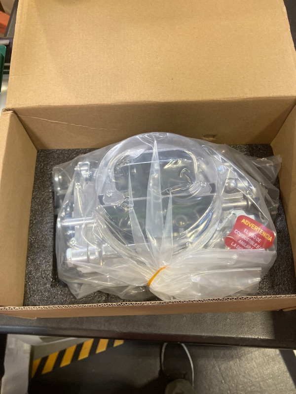 Photo 1 of 1404 Carburetor Performer 500 CFM 4 Barrel Square Bore Air Valve Secondary Manual Choke Replacement For Chevy 305 Engine
