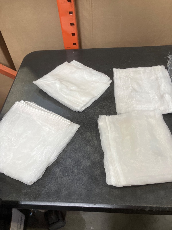 Photo 1 of 4 packwhite clear mesh bags