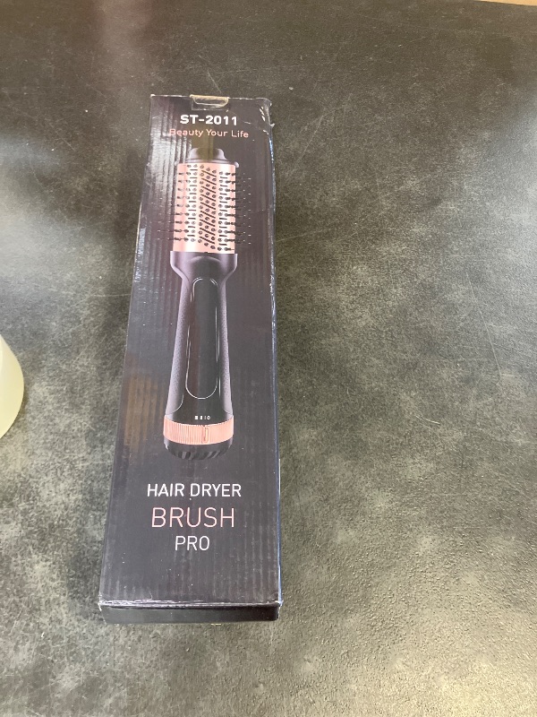 View 2 of Dual Voltage Hair Dryer Brush with European Plug,Travel Blow Dryer Brush for Blowout Look, One-Step Hot Air Brush Volumizer,Smoothing,125V/220V