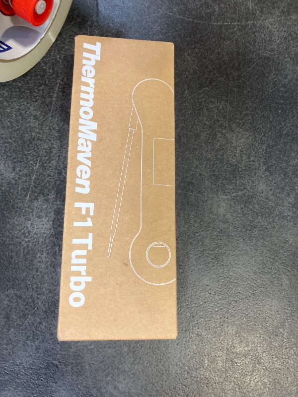 Photo 1 of ThermoMaven ProfessionaI Meat Thermometer Digital, 3X Faster 0.5 Sec Instant Read, NIST Certified Accuracy ±0.5°F, 100% Waterproof Probe, Auto-Rotate Bright Indicator, for Candy/Grill/BBQ, Red & Gray item sealed 