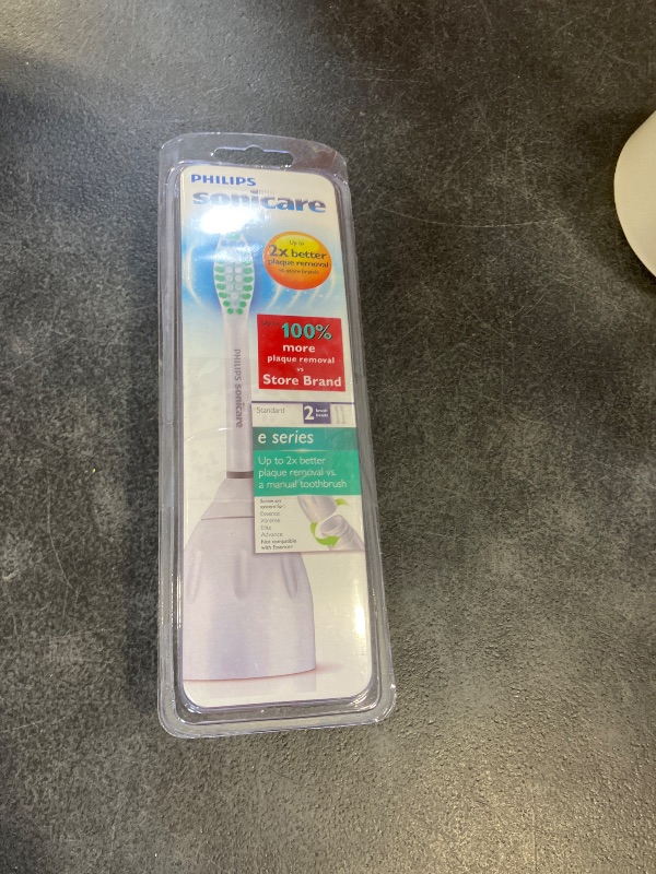 Photo 1 of Philips Sonicare Genuine E-Series Replacement Toothbrush Heads, 2 Brush Heads, White, HX7022/66