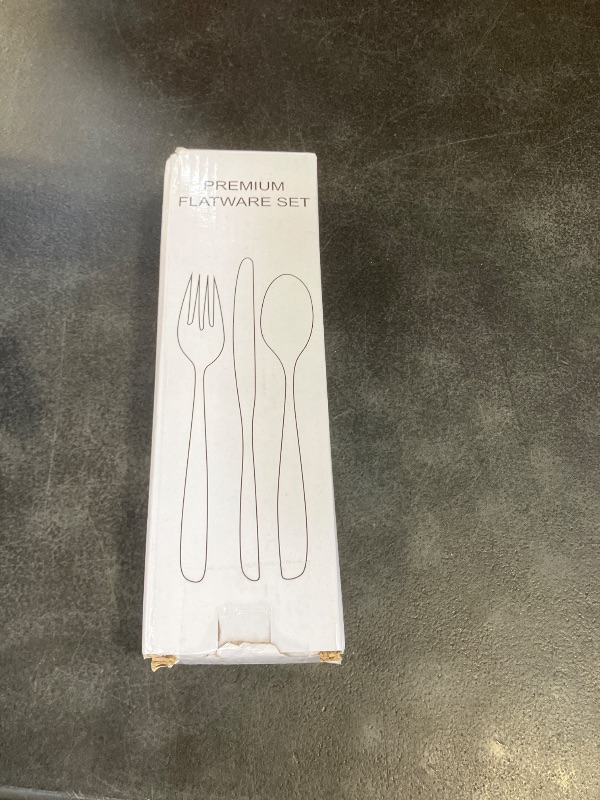 Photo 1 of 20 Pcs Silverware Set, Stainless Steel Flatware Set for 4, Food-Grade Cutlery Set, Mirror Polished Tableware Eating Utensils Set for Home Kitchen, Include Knife Fork Spoon Set, Dishwasher Safe