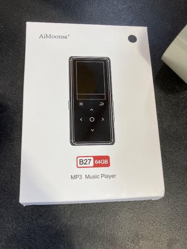 Photo 1 of 64GB MP3 Player with Bluetooth 5.2, AiMoonsa Music Player with Built-in HD Speaker, FM Radio, Voice Recorder, HiFi Sound, E-Book, Earphones Included