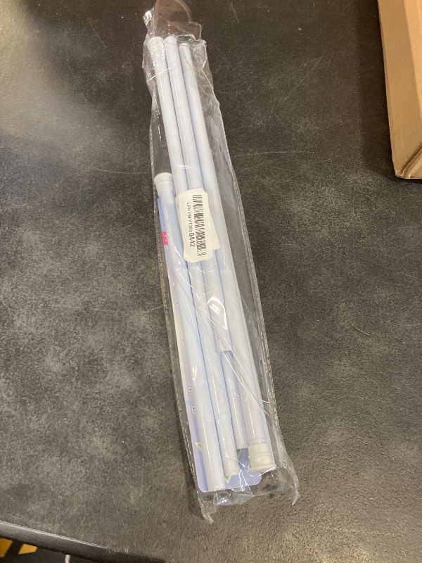 Photo 1 of Fvonzn Tension Curtain Rod 26 to 48 Inch Adjustable Tension Rods 2 Pack Expandable Spring Tension Rod White No Drilling for Closet Kitchen Cupboard Wardrobe Door Bookshelf DIY Projects