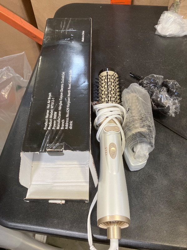 Photo 1 of 3 in 1 Rotating Hair Dryer Brush, Auto Rotating Blow Dryer Brush Spinning with 2 Brushes (2" & 1.5"), Negative Ionic Brush Blow Dryer, Round Brush Blow Dryer Volumize Curling 100-120V