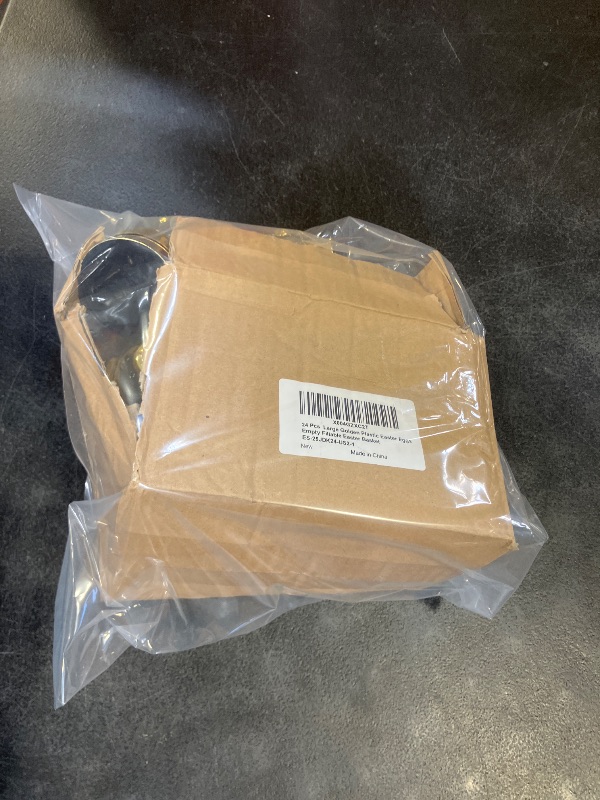 Photo 1 of 24 Pcs 3.1" Large Golden Plastic Easter Eggs Empty Fillable Easter Basket Stuffers Perfect for Surprise Egg Hunt Game Shiny Metallic Gold Egg Shells for Filling Treats Filler Kids Party Favor Prize