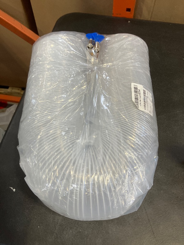 Photo 1 of 5" x 10' PVC Dust Collection Hose, Flexible Heavy PVC Fume Collection Hose with Carbon Steel Wire Coil, Puncture Resistant Clear PVC Fume Collection Hose for Dust Collectors