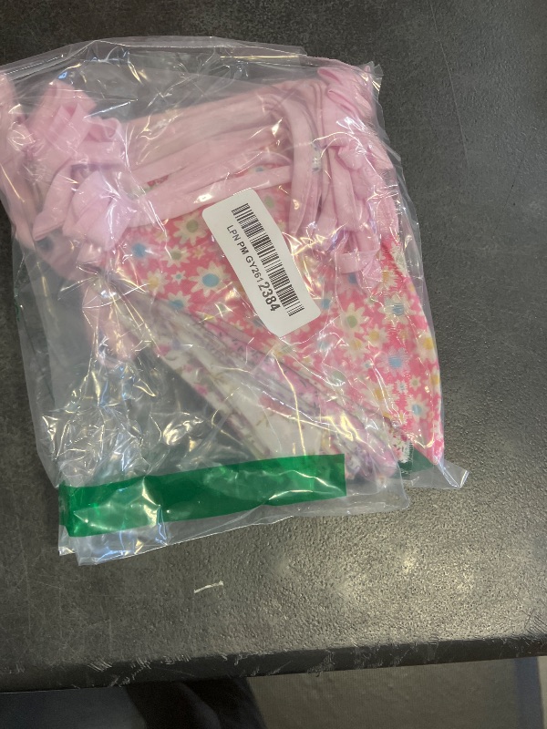 Photo 1 of 10M/32Ft Triangle Bunting Banner, 36 Pcs Cotton Fabric Flags Pennant Garlands for Birthday Party, Wedding, Baby Shower, Outdoor and Home Decorations (Pink)