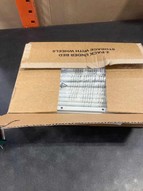 Photo 1 of Yecaye Under Bed Storage with Wheels, 2 Pack Under Bed Storage Containers, 60L Underbed Shoe Storage with Clear Window & Label, Rolling Under Bed Metal Drawer for Clothes, Shoes, Books, Blankets