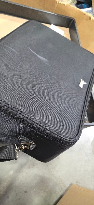 Photo 1 of Relavel Extra Large Makeup Case Professional Cosmetic Storage Organizer Box Brush Holder with 4 Clear Set Bags & Lipstick Plate for Makeup Artists with Shoulder Strap & Adjustable Dividers