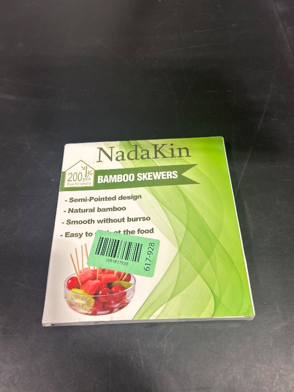 Photo 1 of 200 PCS Bamboo Skewers, 6 Inch Food Sticks for Appetizers, Fruit, Grilling Kebabs, Cocktail Picks for Drinks, Toothpicks Natural, Kitchen Gadget1051617924
