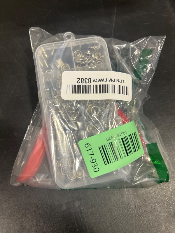 Photo 1 of 100 Sets Metal Snaps Buttons with Fastener Pliers Press Tool Kit Perfect for DIY Crafts Clothes Hats and Sewing(Silver Hollow Prong Snaps)