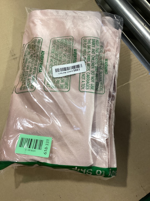 Photo 1 of EXCLUSIVE HOME Velvet Heavyweight Light Filtering Hidden Tab Top Curtain Panel Pair, 52"x84", Blush