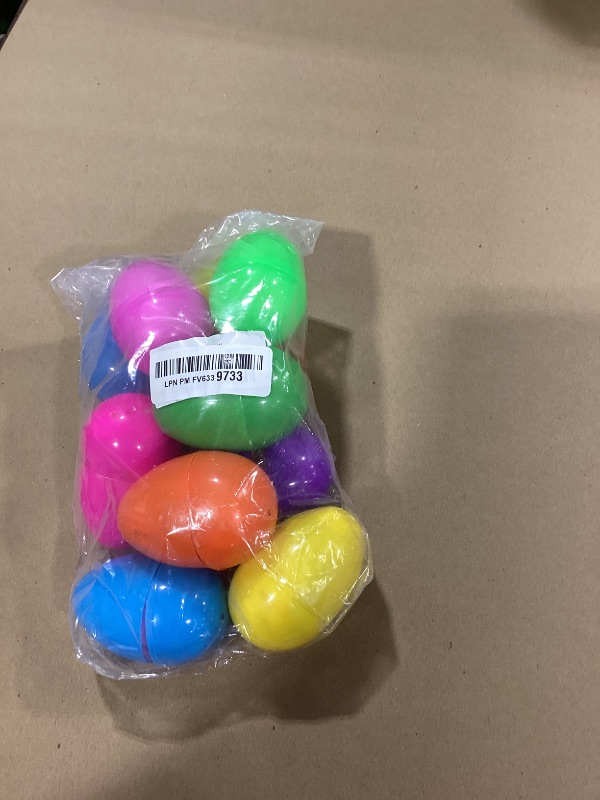 View 2 of NEWBEA 12 Pack Prefilled Easter Eggs with Stuffed Animals,3.15" Plastic Easter Eggs Filled with Toys,Perfect for Kids