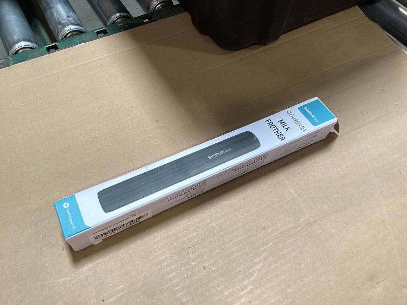 Photo 1 of SIMPLETASTE Milk Frother Handheld Electric Foam Maker, Drink Mixer with Stainless Steel Whisk for Cappuccino, Bulletproof Coffee, Latte, Black, without Stand, USB-C Rechargeable