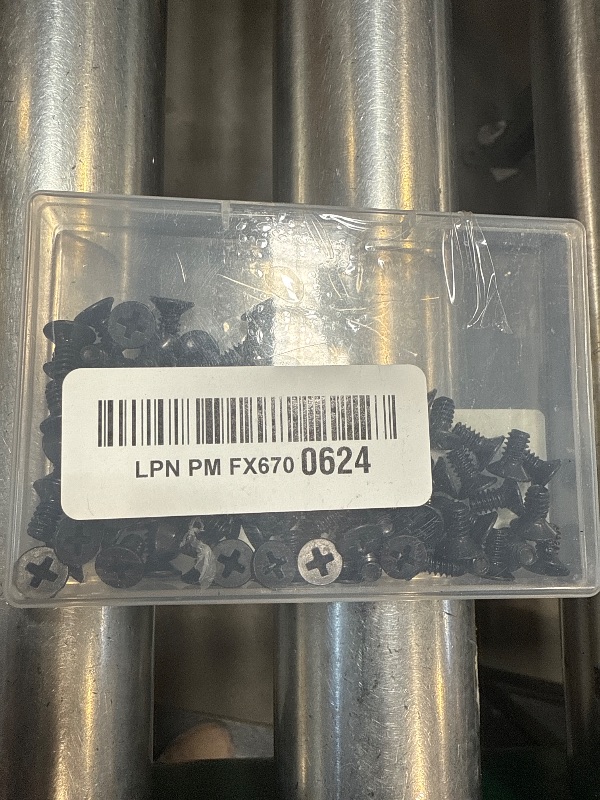 Photo 1 of #10-24 x 3/8'' (100Pack) Flat Head Machine Screw, Phillips Drive, Black Oxide 304 Stainless Steel 18-8, Bright Finish, Fully Machine Thread