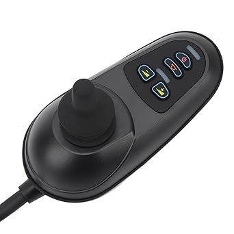 Photo 1 of 4 Pcs Wheelchair Joystick Button Cap Joystick Controller Knob and Gaiter Black Wheelchair Accessories Joysticks Button Cover Power Chair Parts for Electric Mobility Scooter Electric Drive