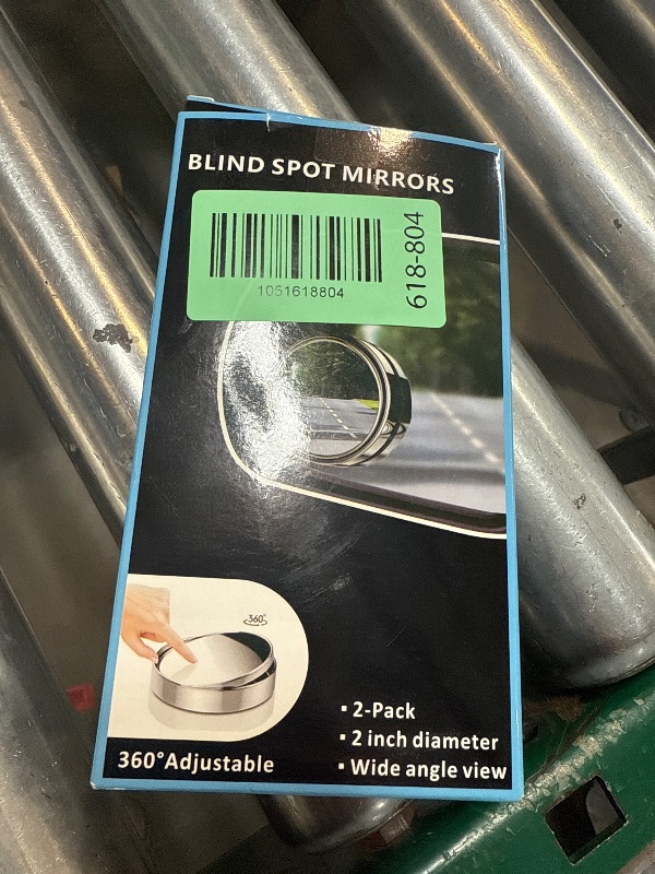 Photo 1 of 2 pcs Blind Spot Mirrors, 2" Round HD Glass Convex 360° Wide Angle Side Rear View Mirror with ABS Housing for Cars SUV and Trucks, Silver, Pack of 2LPNPMGX9894604
