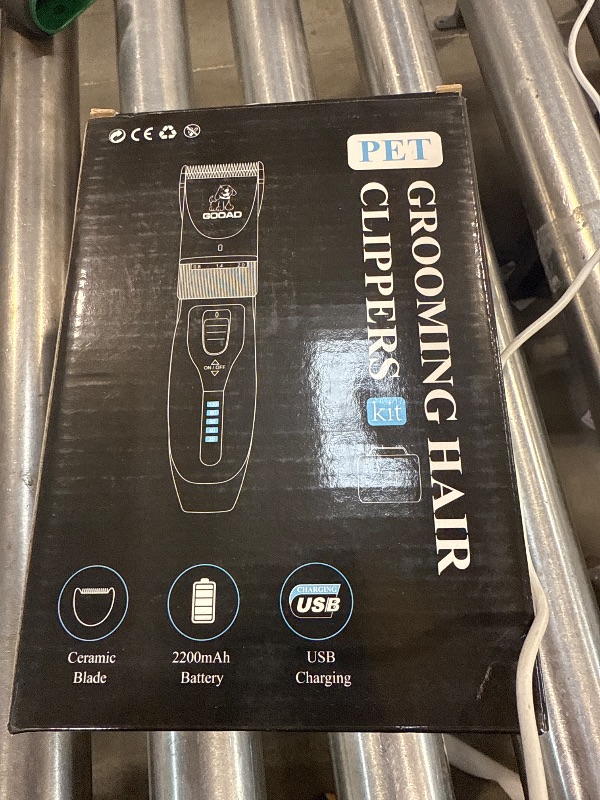 Photo 1 of Gooad Dog Clippers for Grooming,Dog Grooming Kit for Heavy Thick Hair&Coats/Low Noise Rechargeable Cordless Hair Trimmer/Pet Shaver with Paw Trimmer for Small & Large Dogs Cats