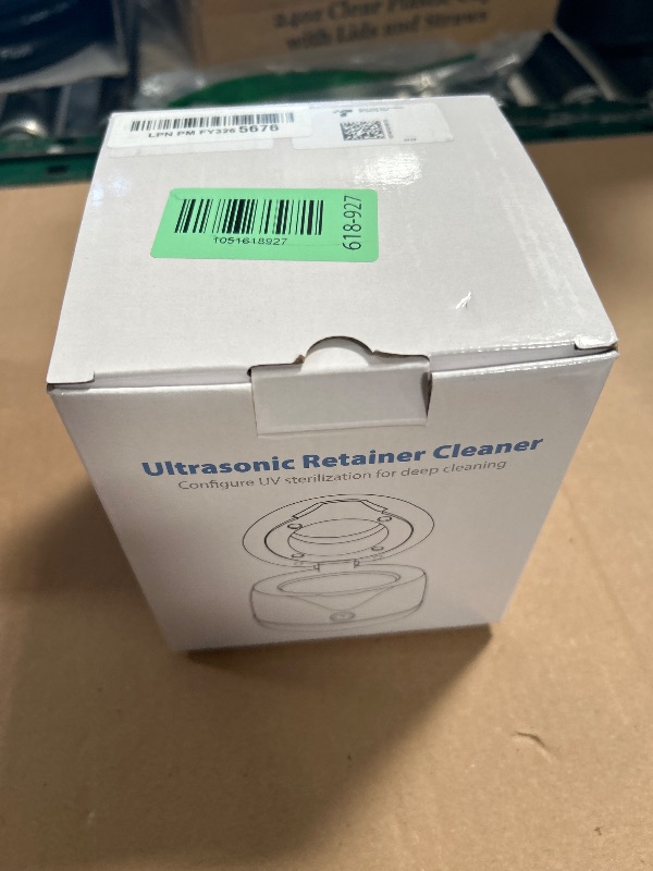 View 3 of CXRUY Ultrasonic Retainer Cleaner - UV Dental Cleaning Pod Night Guard Cleaner for Dentures, Aligner, Braces, Toothbrush Heads, Jewelry (Black)
