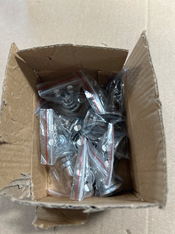 Photo 1 of New Star Foodservice Triton Harp Clip Style Place Card / Table Number Holder, 1.5 Inch, Silver, Set of 12