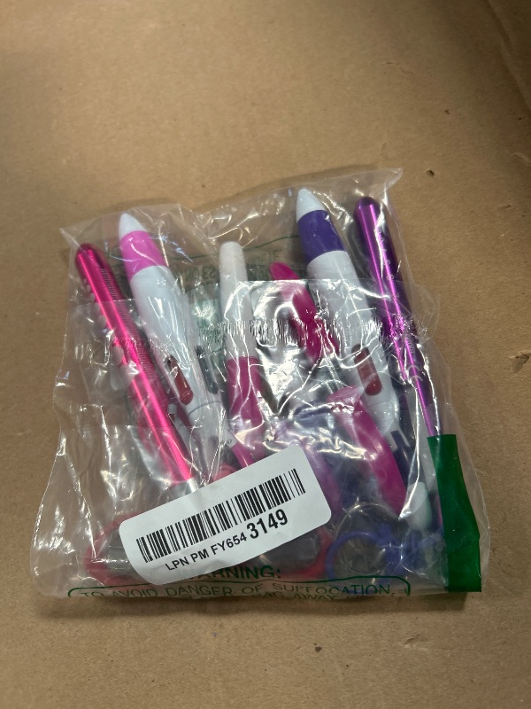 Photo 1 of 12 pcs Nurse Pen Set Two Colors Pink Purple Include Permanent Marker Pen Pen Lights for Nurses Retractable Ballpoint Pen Nursing Keychain Clip Foldable Scissors LED Flashlight Keychain for Nurses