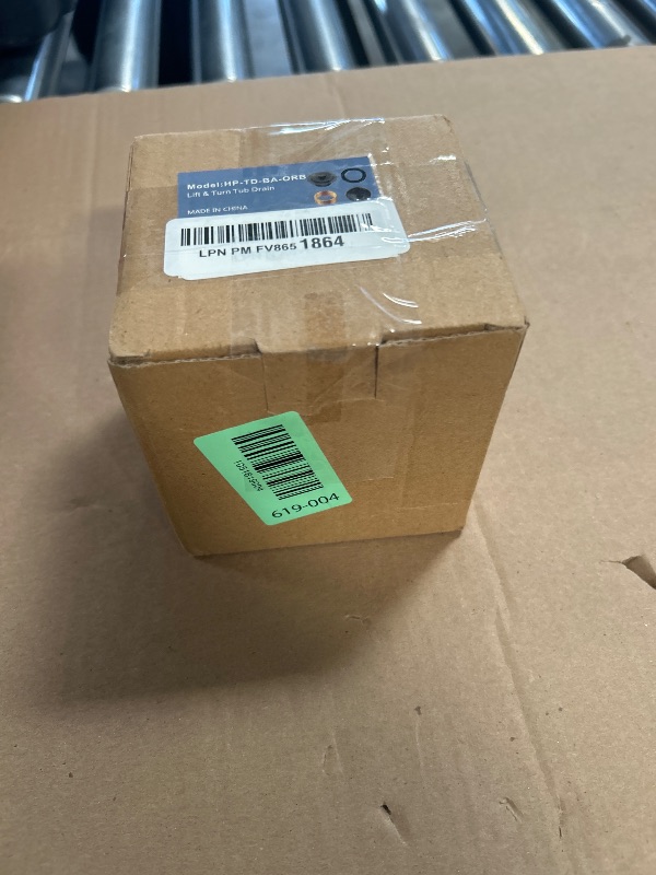 Photo 1 of Bronze Tub Drain Lift &Turn Tub Trim Set with Two-Hole Overflow Faceplate Conversion Kit Assembly, Hidrop Bathtub Drain Replacement Trim Kit and Universal Fine/Coarse Thread, Oil Rubbed Bronze