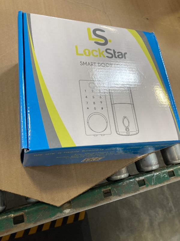 Photo 1 of LOCKSTAR® Smart Door Lock • Keyless Entry Deadbolt Door Lock • Multiple Entry Methods – APP • Fingerprint Touch ID • Keypad Code • Card FOB • Traditional Key • Smart Home Devices