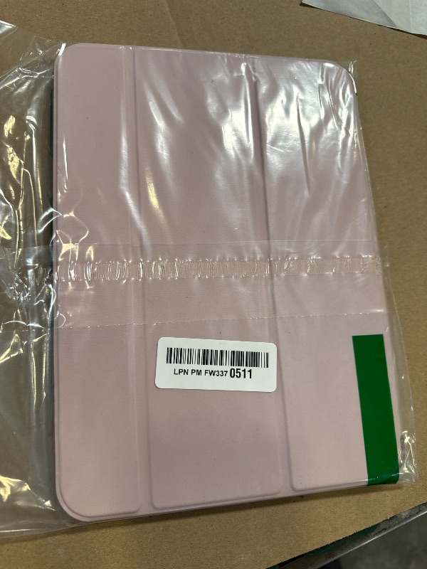 Photo 1 of KENKE Case for iPad (A16) 11th Generation 11 Inch 2025, iPad 10th Generation 2022 10.9 Inch, Slim Trifold Stand Smart Case, Hard PC Translucent Back Shell Cover Without Pencil Holder, Pink