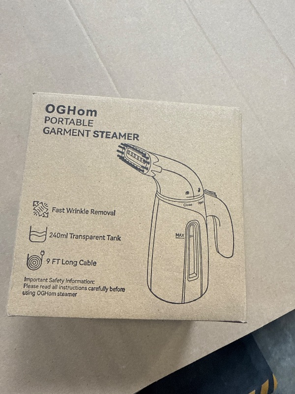 Photo 1 of OGHom Steamer for Clothes, Handheld Clothing Steamer for Garment, 240ml Big Capacity 700W Portable Travel Steam Iron (Blue)