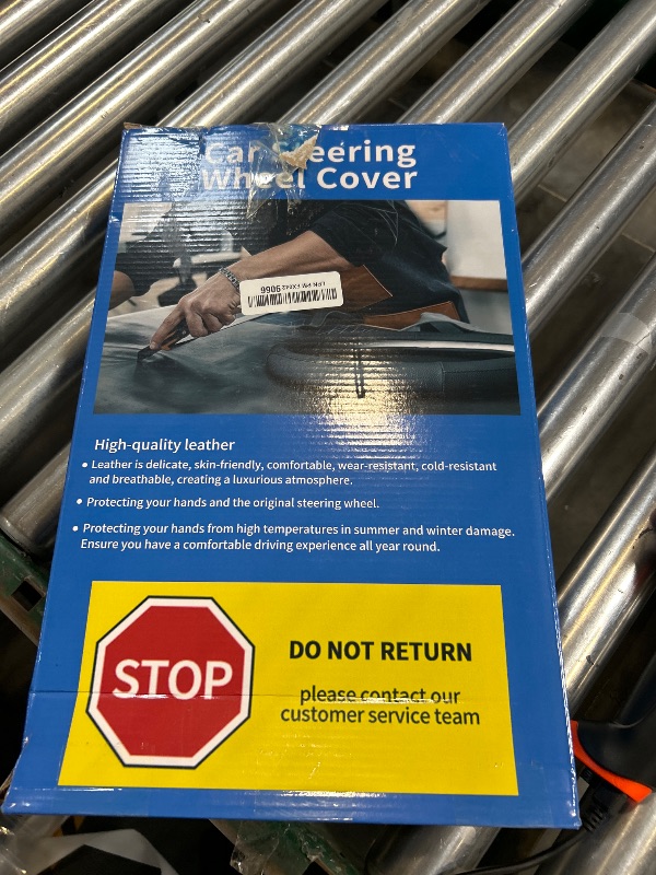 Photo 1 of Deer Route Custom-Fit for Subaru Steering Wheel Cover, Premium Leather Car Steering Wheel Cover with Logo, Non-Slip, Breathable, for Subaru Accessories (D-Style,for Subaru)