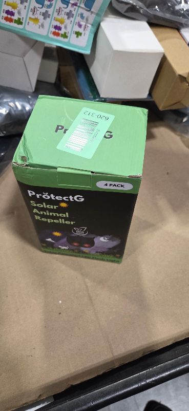 Photo 1 of 4 Pack Solar Nocturnal Animal Repellent – Powerful Red LED Predator Eyes – Waterproof Automatic Dusk-to-Dawn Deterrent for Yard, Garden, Chicken Coop Accessories – Scares Raccoon, Deer, Coyote, Cat