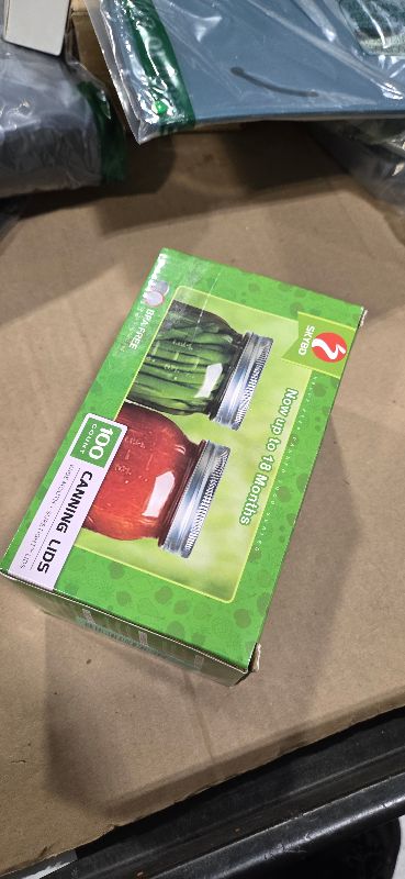 Photo 1 of 100-Count, WIDE Mouth Canning Lids for Ball, Kerr Jars - Split-Type Metal Mason Jar Lids for Canning - Food Grade Material, 100% Fit & Airtight for Wide Mouth Jars (86mm)