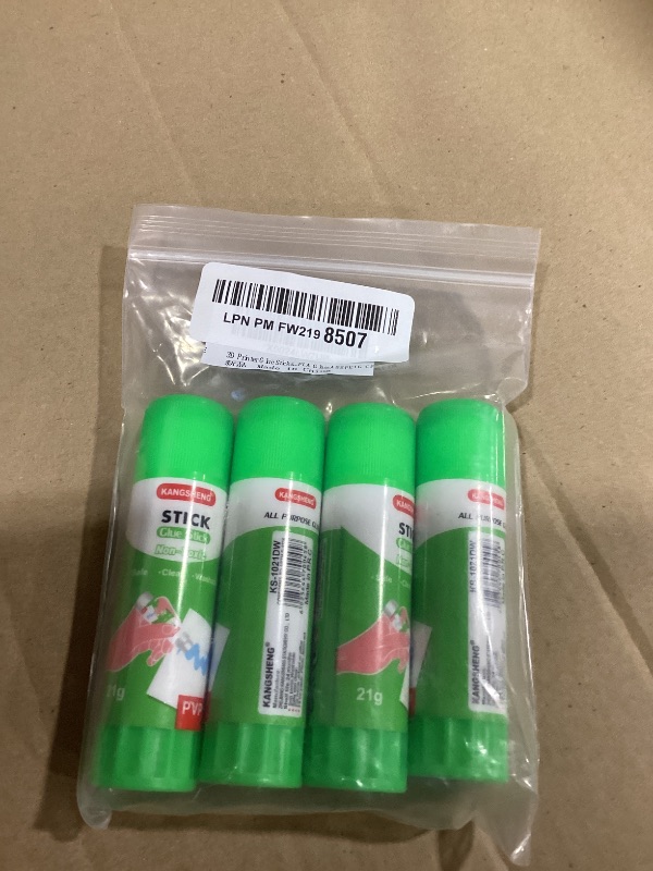 Photo 1 of 3D Printer Glue Sticks, FENGWANGLI 3D Printing Adhesive for Hot Bed Warping, PVP Solid 3D Print Gloop for Filament PLA Glass ABS PETG PC PA TPU(Pack of 4)