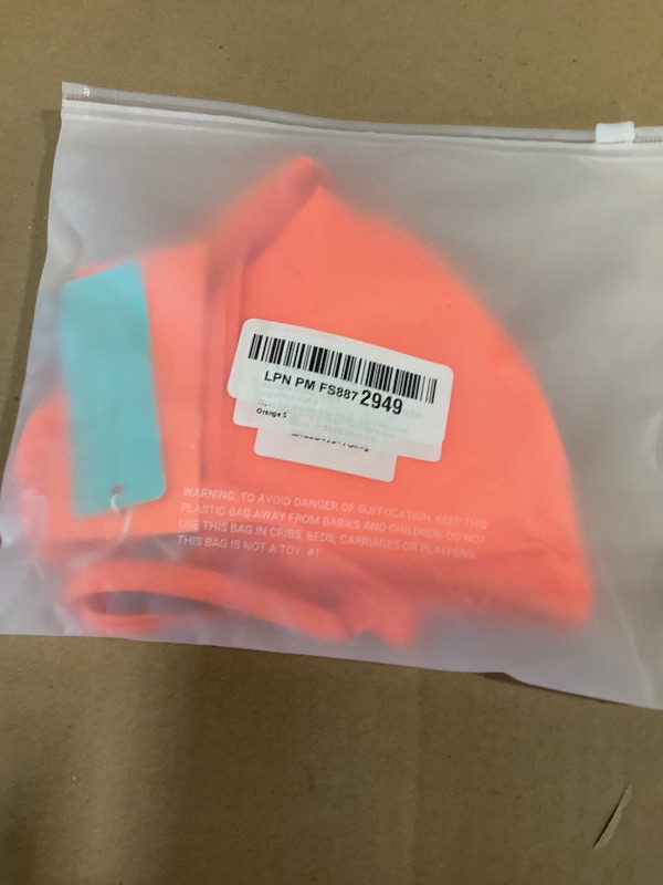 Photo 1 of Aqua Eve Women Two Piece Bikini High Cut Swimsuit Triangle Bathing Suit Cheeky Bikini Set Neon Orange S