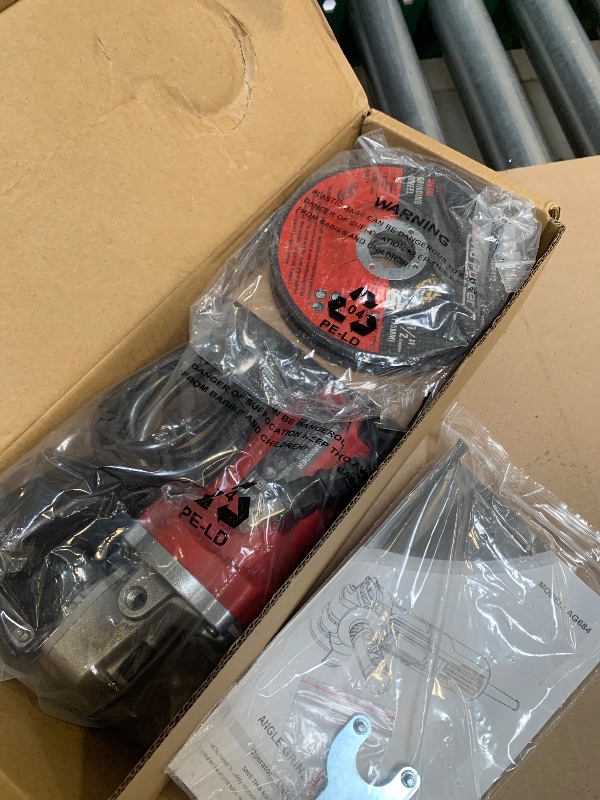 Photo 1 of AVID POWER Angle Grinder 4-1/2 inch Electric Grinder Tools 750W 6.5 Amp Metal Grinder, 11500 RPM, with Grinding and Cutting Wheels, Auxiliary Handle, Wrench for Cutting and Grinding