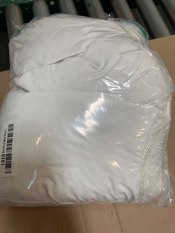 Photo 1 of Botduck Thin Flat Soft Goose Frather Down Bed Pillows for Sleeping Hypoallergenic Standard Size Set of 1 Pack Side Back and Stomach Sleepers