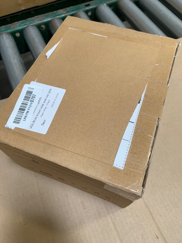 Photo 1 of VOLISUN 4x4 Solar Post Cap Light 8pack,Solar Fence - Post Lights Brown Outdoor Waterproof for Wooden/Vinyl Post, with Warm White for Deck